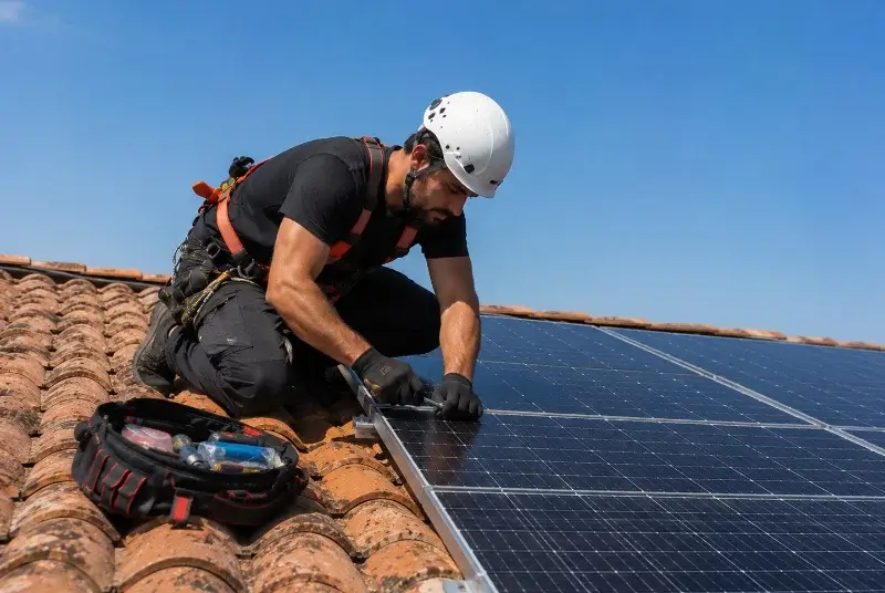Maintenance et monitoring de panneaux solaires à Château-Guibert